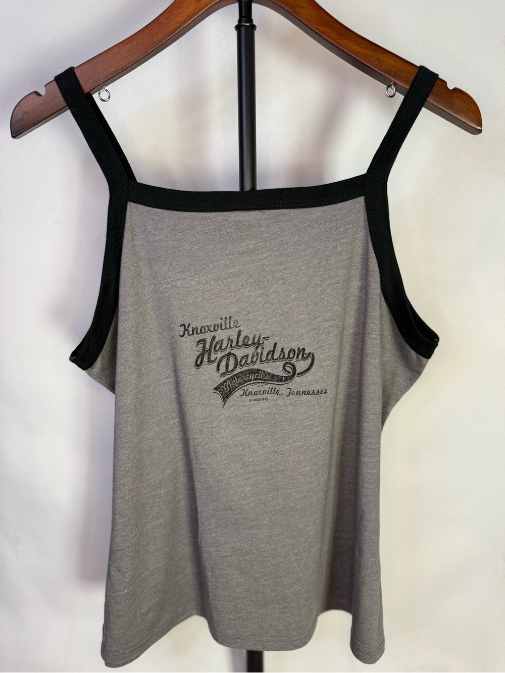 Harley Davidson - Grey Graphic Rhinestone Cami from Knoxville TN - Size L - Picture 4 of 6